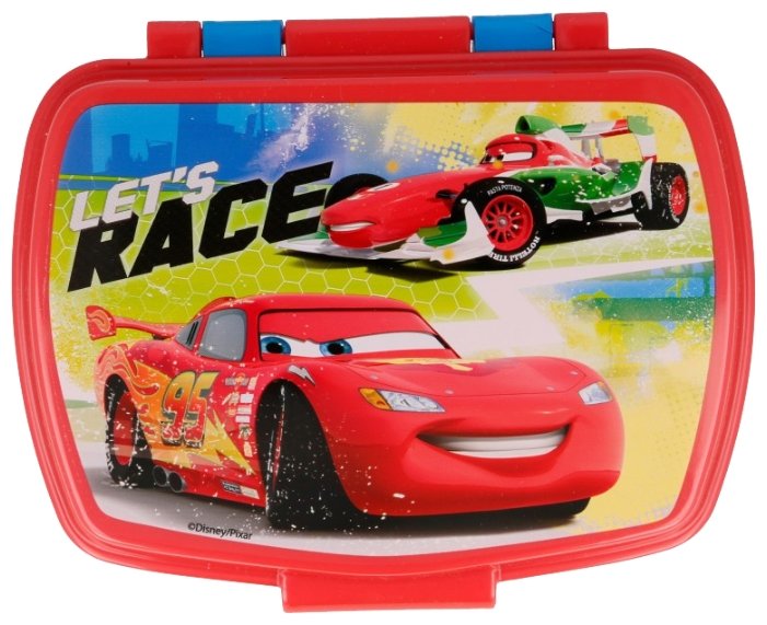 Ланч-бокс пластиковый "Тачки. Грани гонок", 17х14х5,6 см ND PLAY ТАЧКИ 335820 Синий Santreyd  - Вид №1