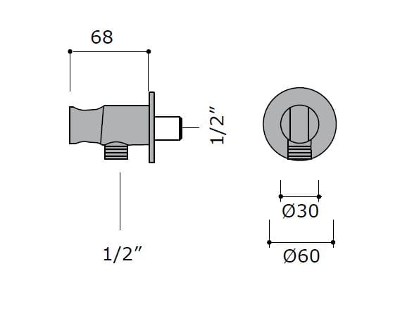 Набор настенных ванн с 4 отверстиями из нержавеющей стали MINA IVI ARCH-00096551 - Вид №2