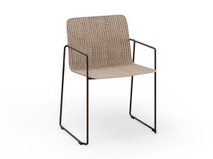 Штабелируемый садовый стул с подлокотниками