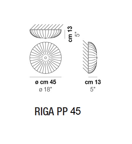 Vistosi Riga 45 PP(PL) светильник настенно-потолочный 53816 - Вид №3