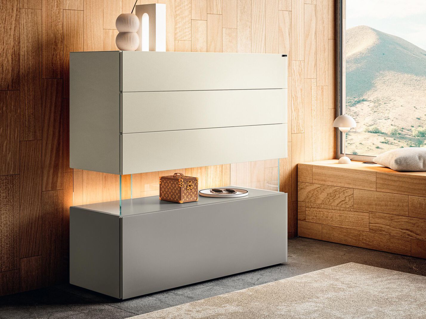 Стеклянный комод Lago Air ARCH-00120861 - Вид №1