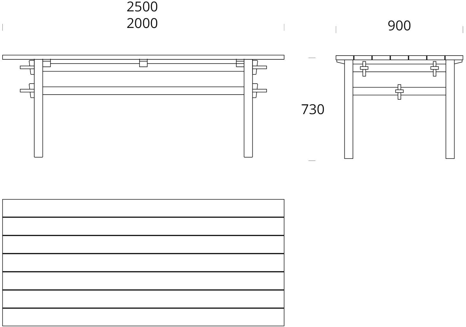 Nikari Прямоугольный деревянный стол Arkipelago sun-id-1424404 - Вид №3