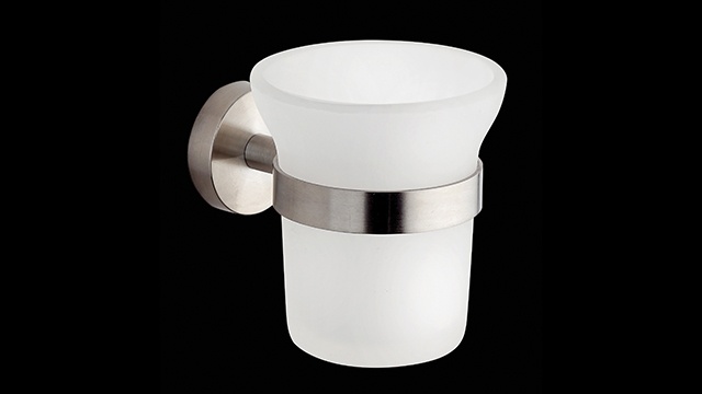 TH14374 Стакан, настенный, из матового стекла bagno&associati TECNOHOTEL INOX Bagno & Associati