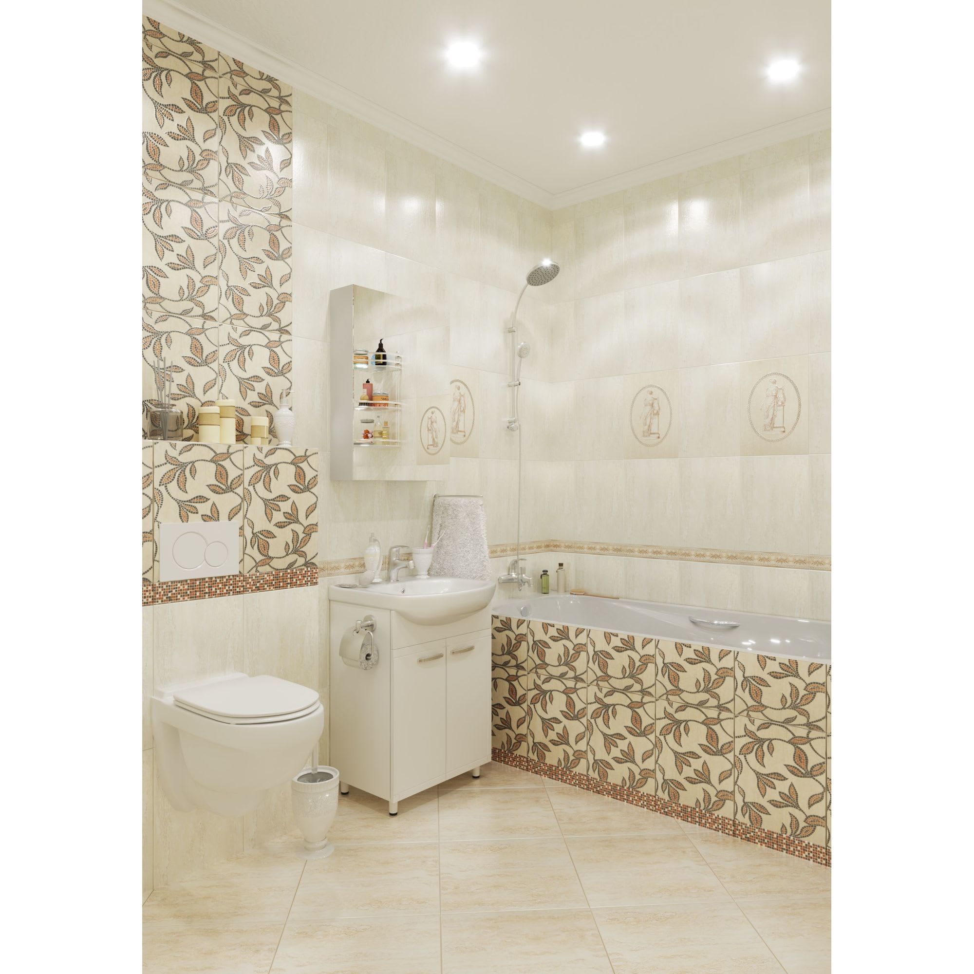 17449453 Тумба под раковину напольная «» 50 см цвет белый Рома Santreyd  - Вид №5