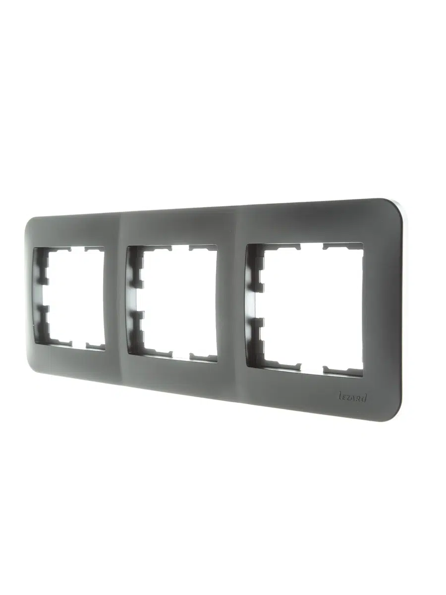 ASTI Рамка 3-ая горизонтальная б/вст платина LEZARD 7081-3500-148 - Вид №2