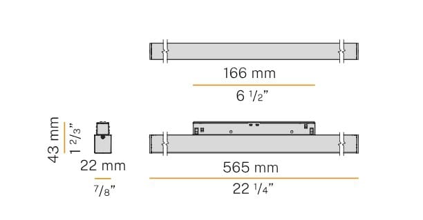 Заливка формы алюминия Сид освещения следа Panzeri Astoria ARCH-00030420 - Вид №3