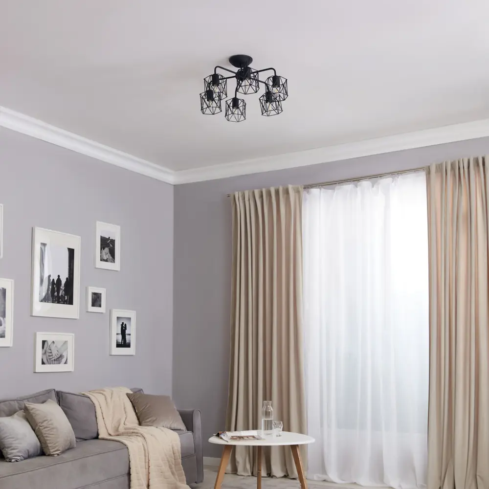 Люстра Vitaluce Актавия - элегантное черное освещение для гостиной 83139322 STLM-0039284 - Вид №9