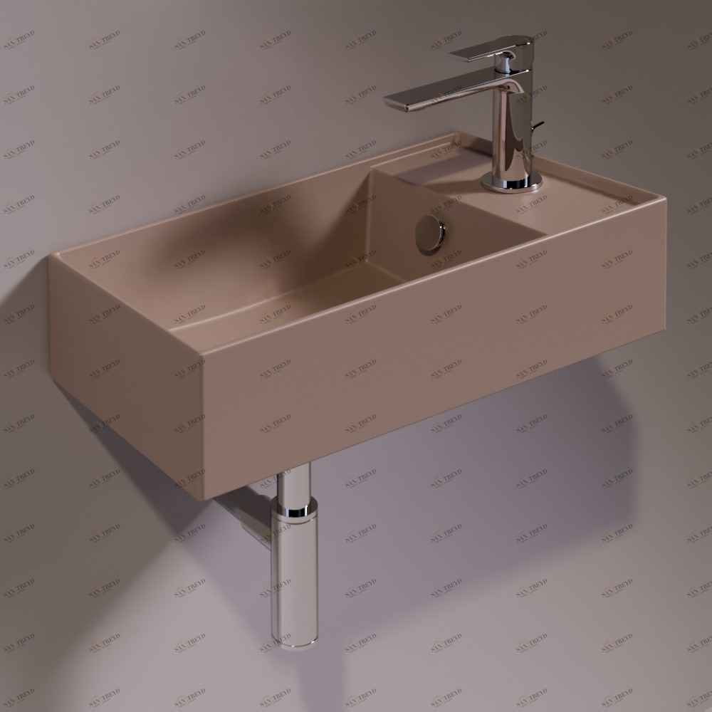 AG50MOKAMATT Подвесная раковина настенная прямоугольная Simas Agile