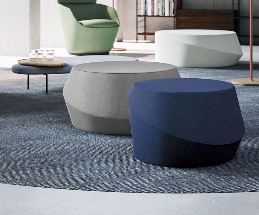 Casamania & Horm Круглый пуф, обитый тканью или кожей sun-id-1374149 - Вид №4