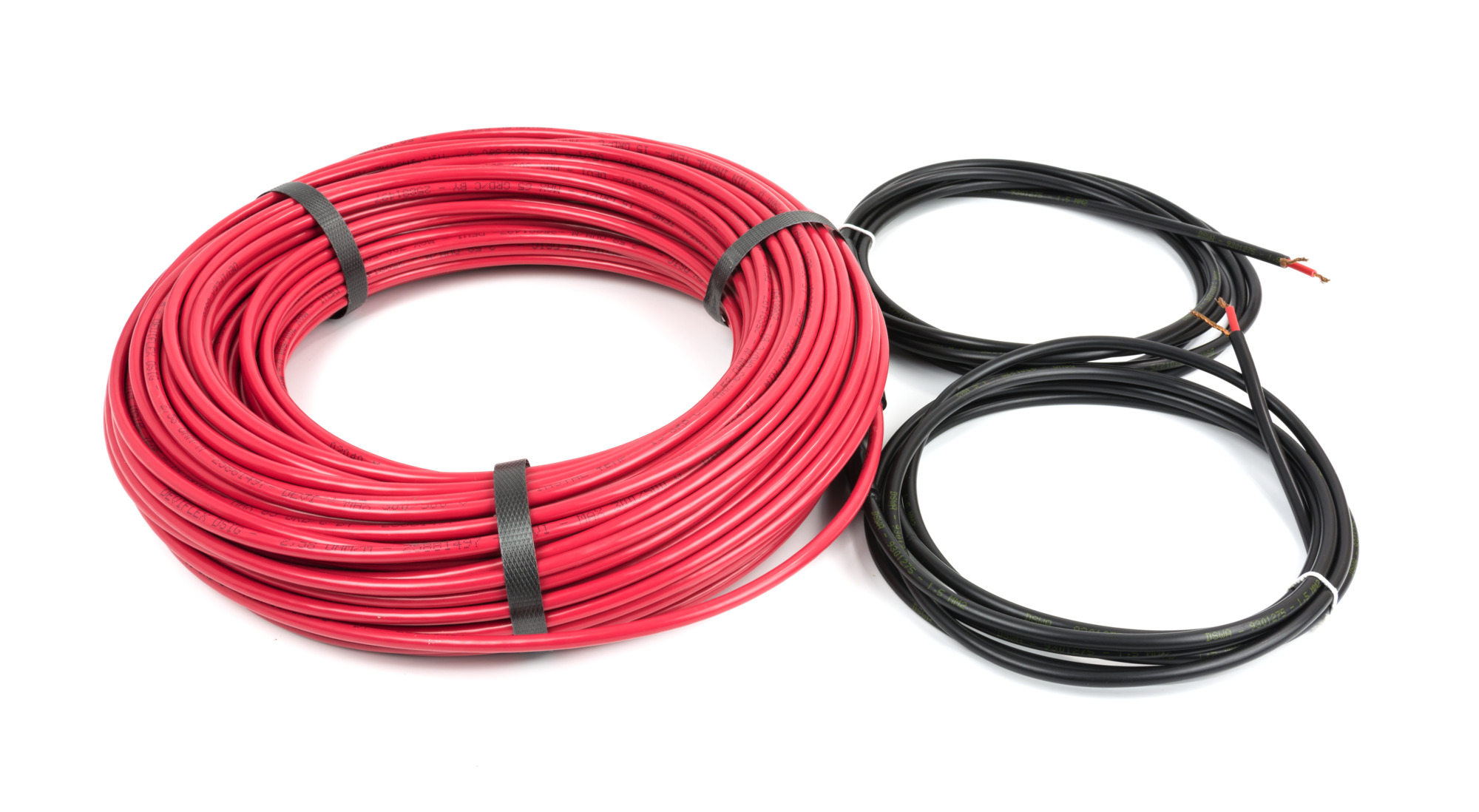 Danfoss DEVIbasic™ 10S — одножильный нагревательный кабель для защиты трубопроводов от замерзания и защиты от промерзания грунта под холодильными камерами и искусственными катками DEVIbasic 10S кабель 268 Вт 230 В 26 м 84001505  - Вид №1