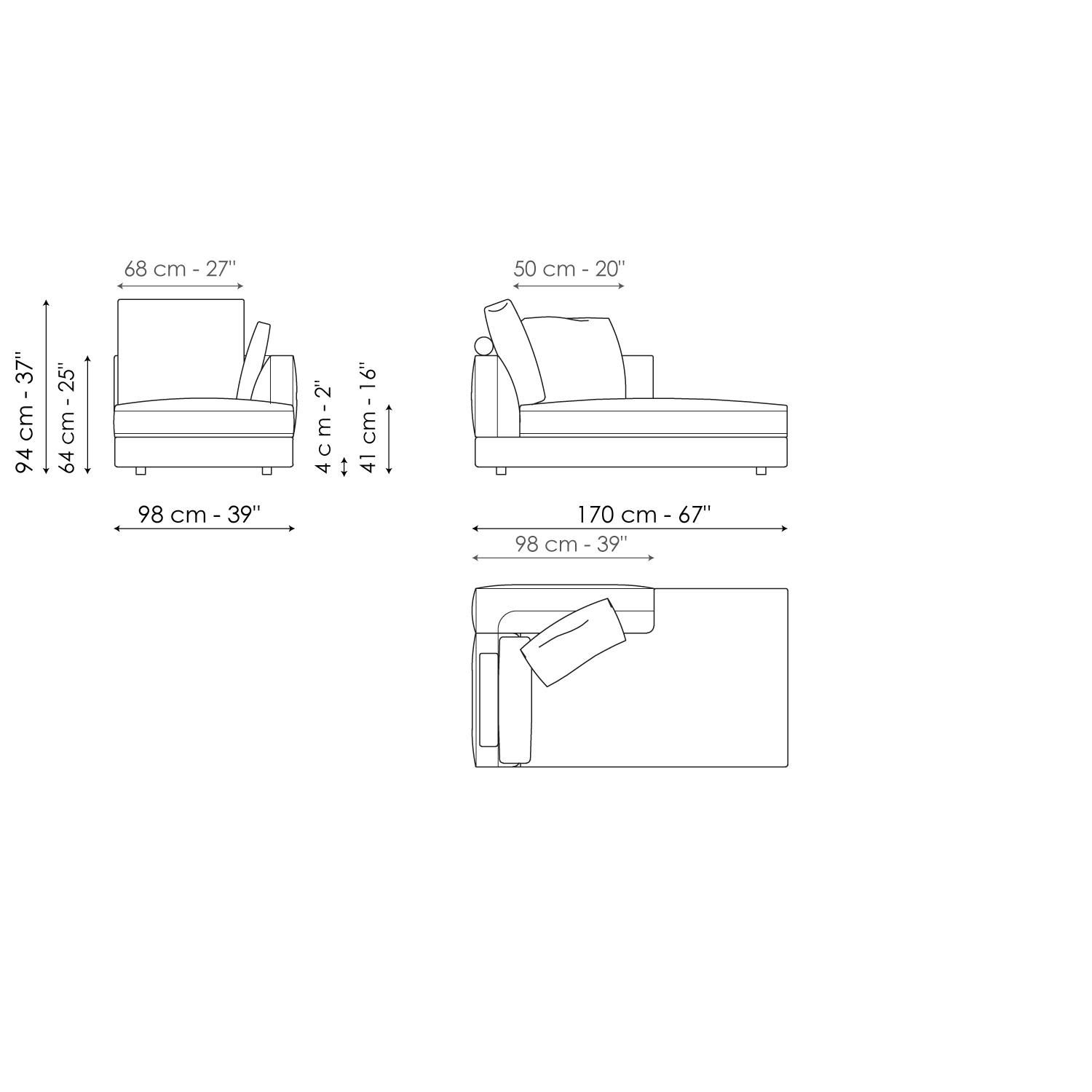 Ткань диван BONALDO LIAM ARCH-00067700 - Вид №33