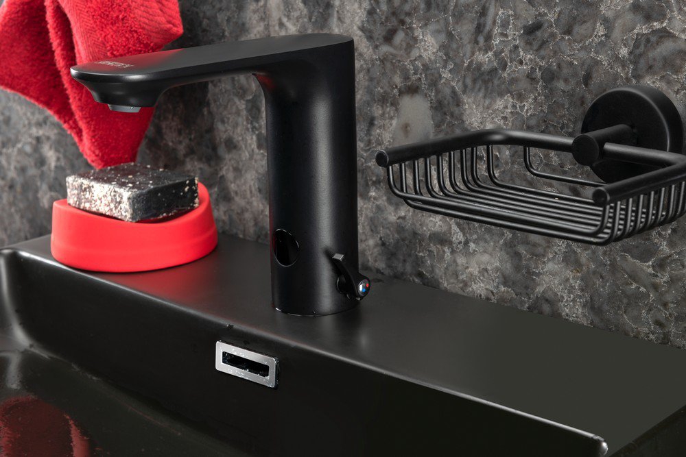 03637 Автоматический смеситель для подачи холодной и теплой воды, черный, 6 B SANELA  - Вид №3