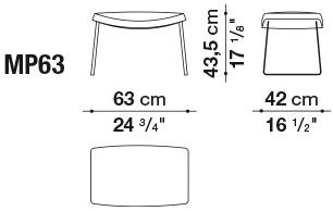 B&B Italia Поворотное кресло, обитое тканью с 4 спицами Metropolitan sun-id-1480169 - Вид №10