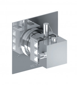 3P544 Встроенный коаксиальный термостатический смеситель 1/2 ”. Bongio Pure Glam