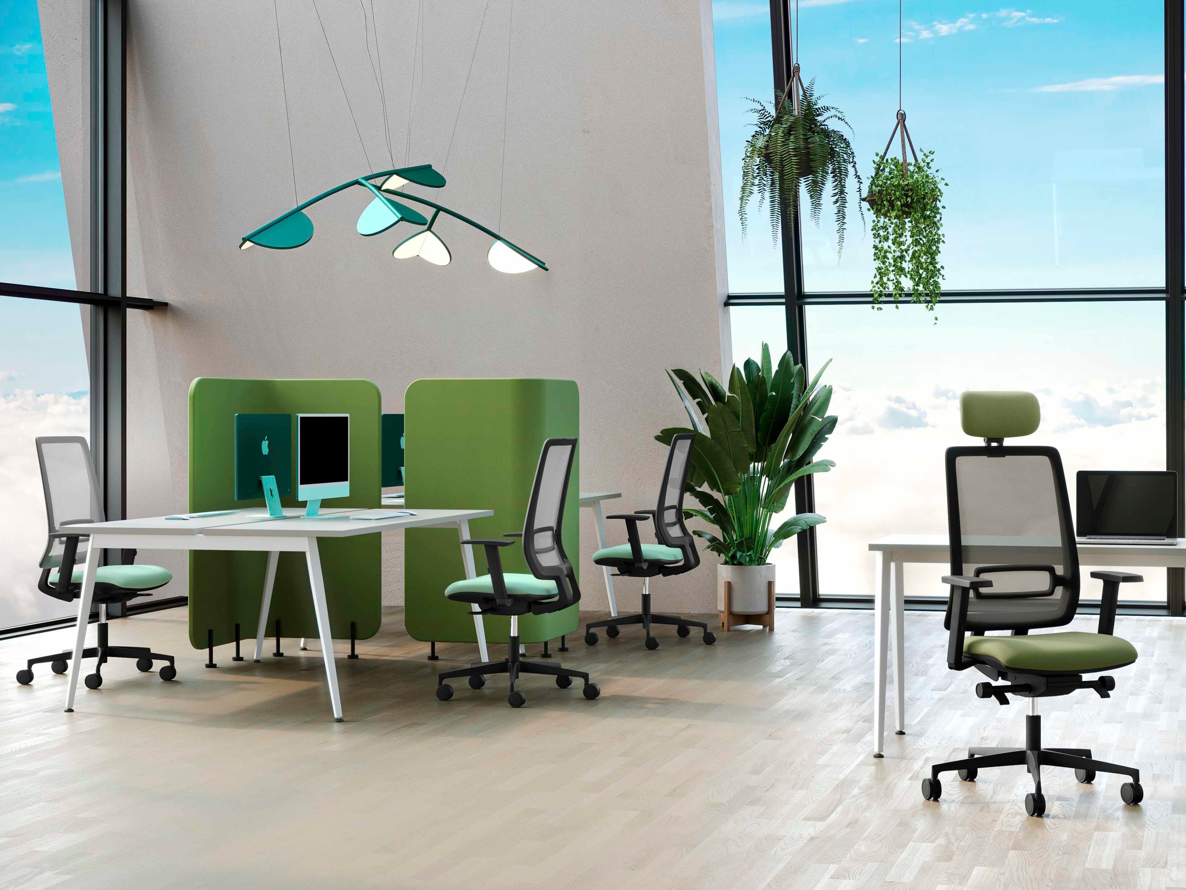 5-спицевое сетчатое вращающееся офисное кресло SITLOSOPHY® Spark ARCH-00120758 - Вид №5