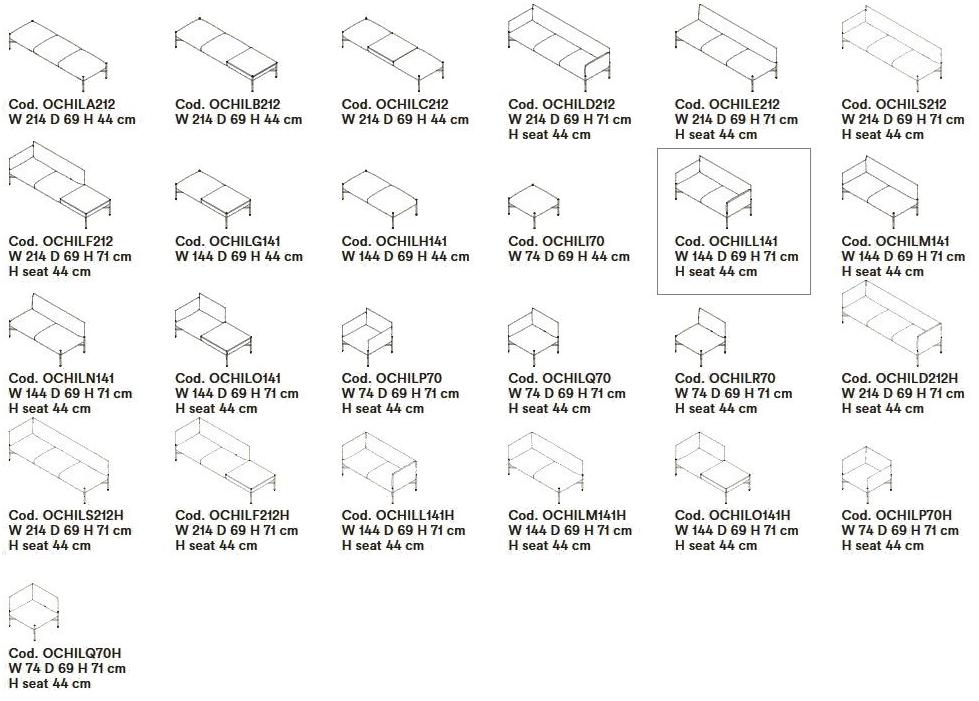 Tacchini 2-х местный кожаный диван Chill-out sun-id-1366850 - Вид №1