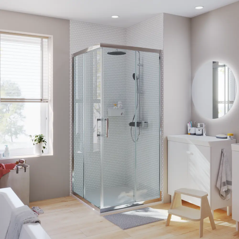 Комплект стекол для душевой ширмы Sensea Easy 90x90 см 84430285 STLM-2039341 - Вид №20