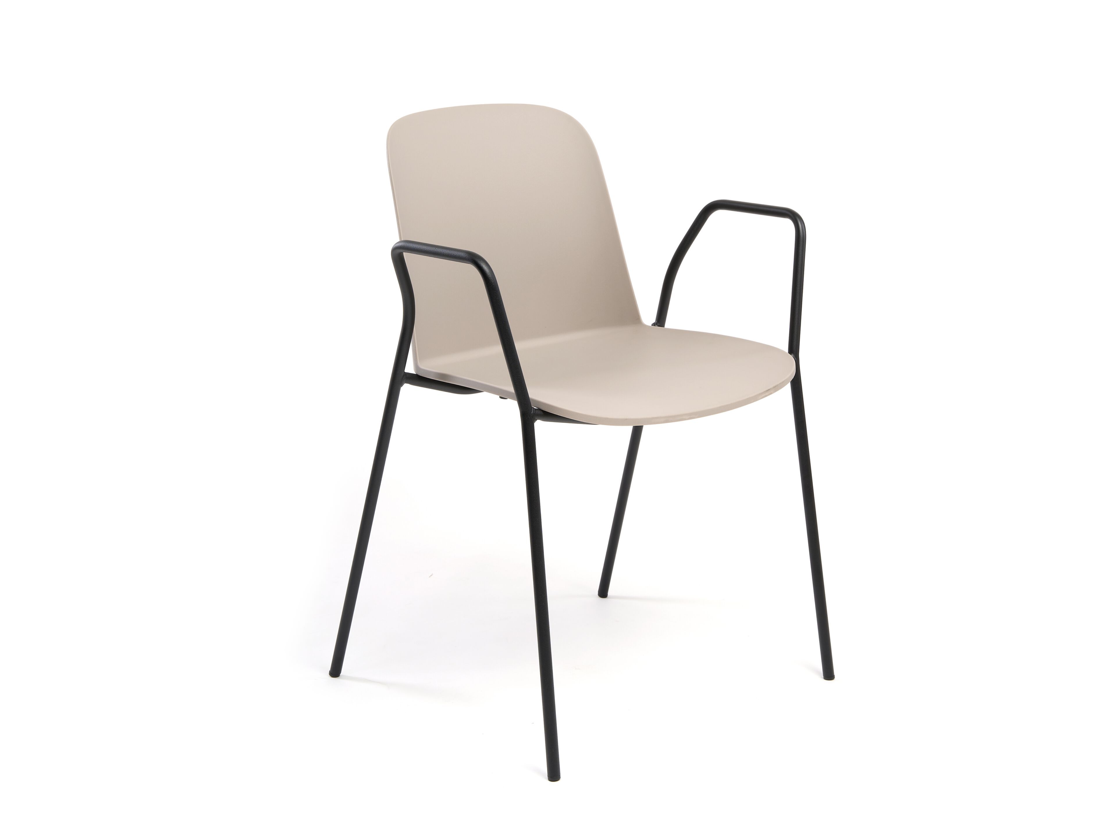 Стул на 4 ножки из окрашенного металла с подлокотниками AP Factor Charlotte ARCH-00112174 - Вид №1