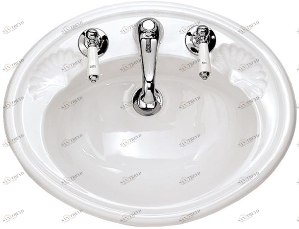 Подвесная раковина настенная овальная Devon&Devon  белая sun-id-1361515