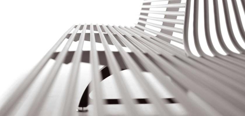 Metalco Стальная скамья со спинкой в ​​современном стиле sun-id-1451474 - Вид №6