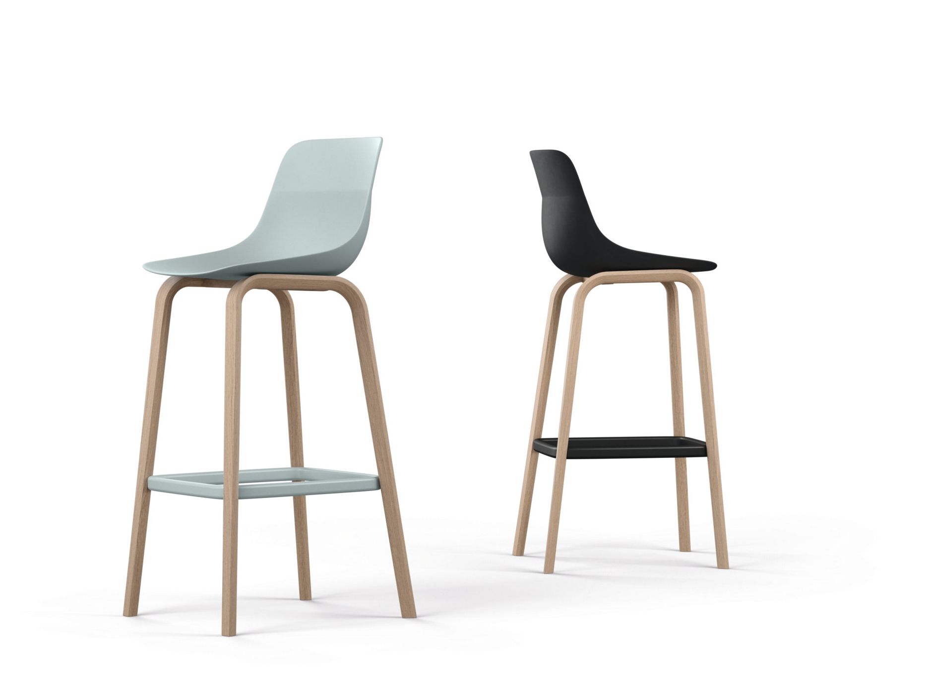 Высокий барный стул со спинкой Brunner crona ARCH-00002719