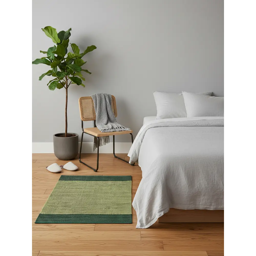 Коврик декоративный Ctim Вейв 60x90 см хлопок цвет зеленый STLM-2188779 - Вид №4