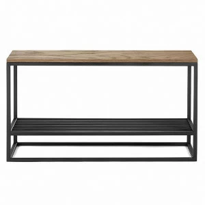 Банкетка Ibra черная, темный дуб INTELLIGENT DESIGN  260943 Черный;коричневый