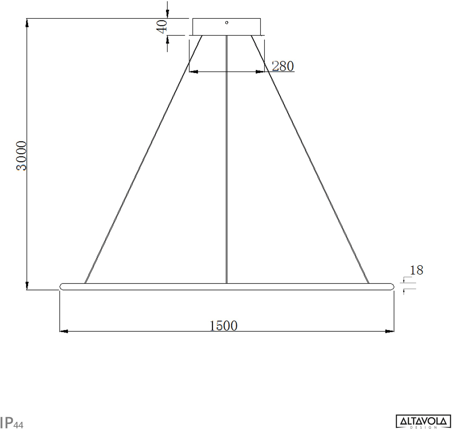Altavola Design Светодиодный подвесной светильник из алюминия Led shape La073/p  - Вид №21