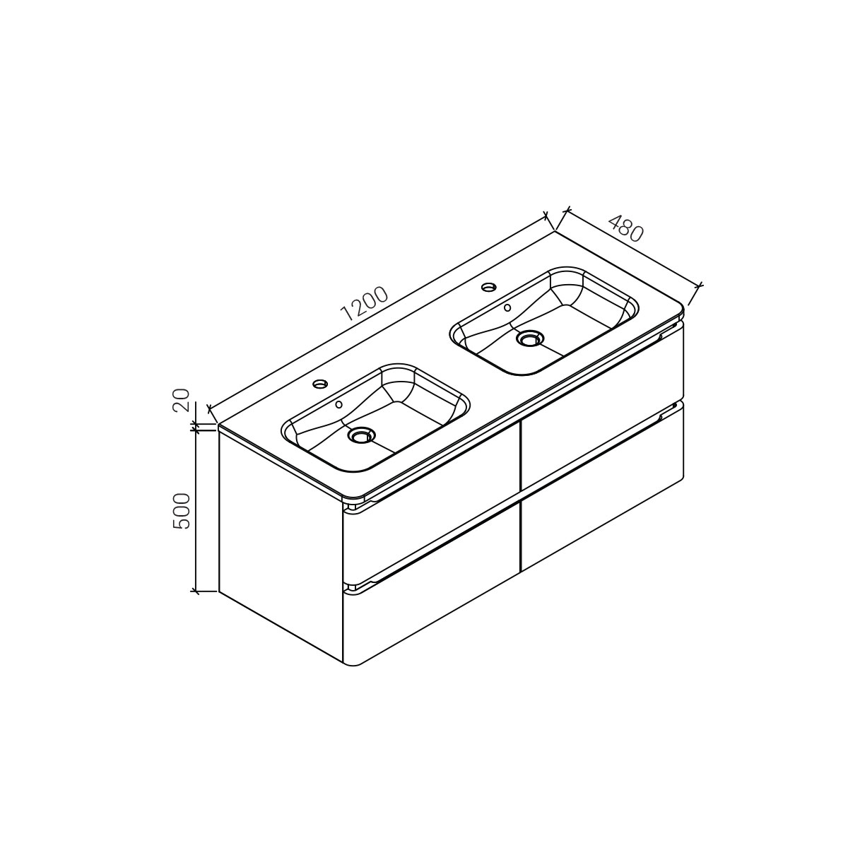 VMC-1A120MS База под раковину Vincea Alba Santreyd - Вид №2