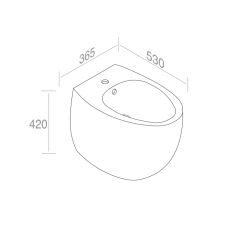 S558T1R1V0.101 Биде напольное Dot A. e T. Italia AeT ITALIA DOT 2.0 - Вид №2