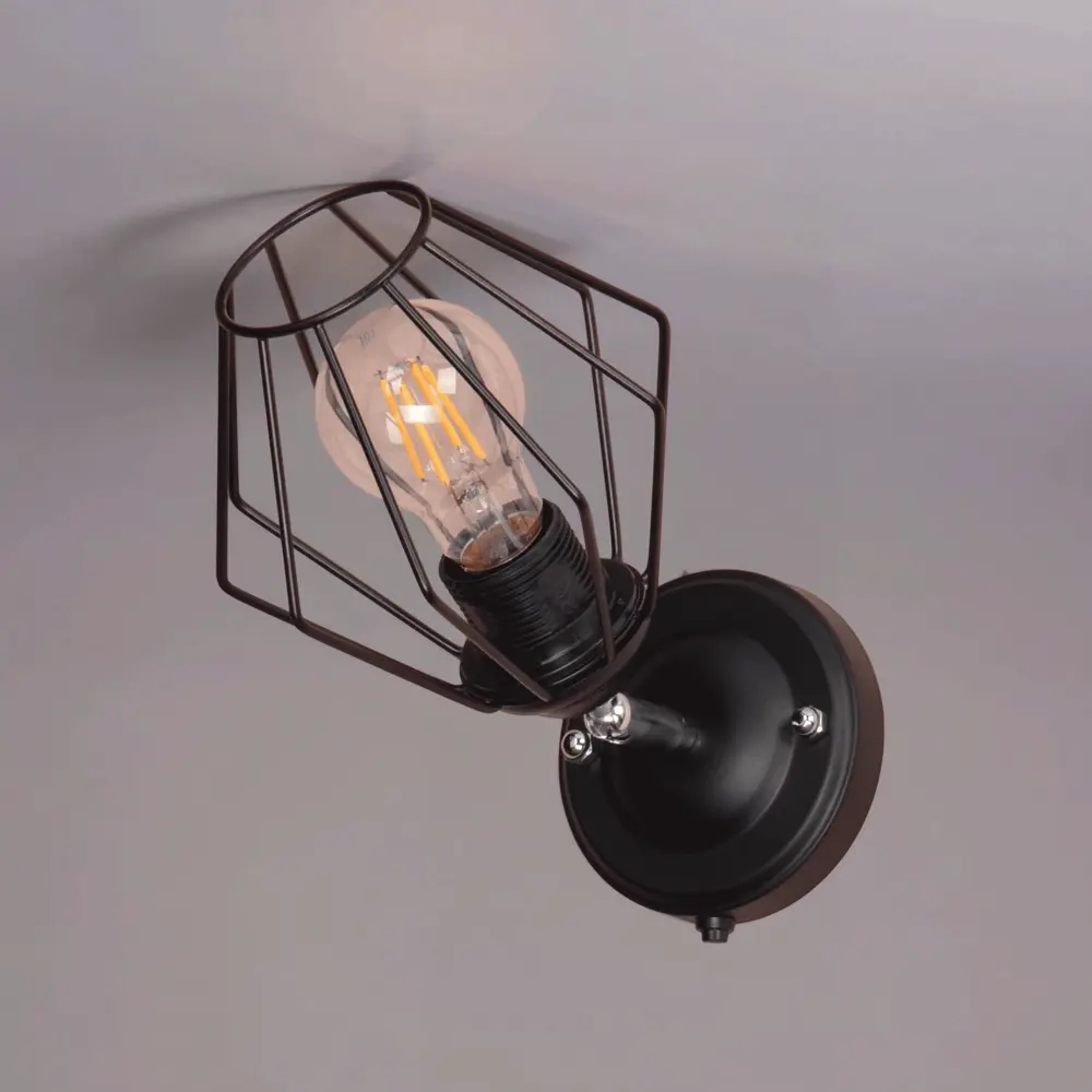 Светильник бра настенный Россвет Гранж РС21384 цвет черный STLM-2071769