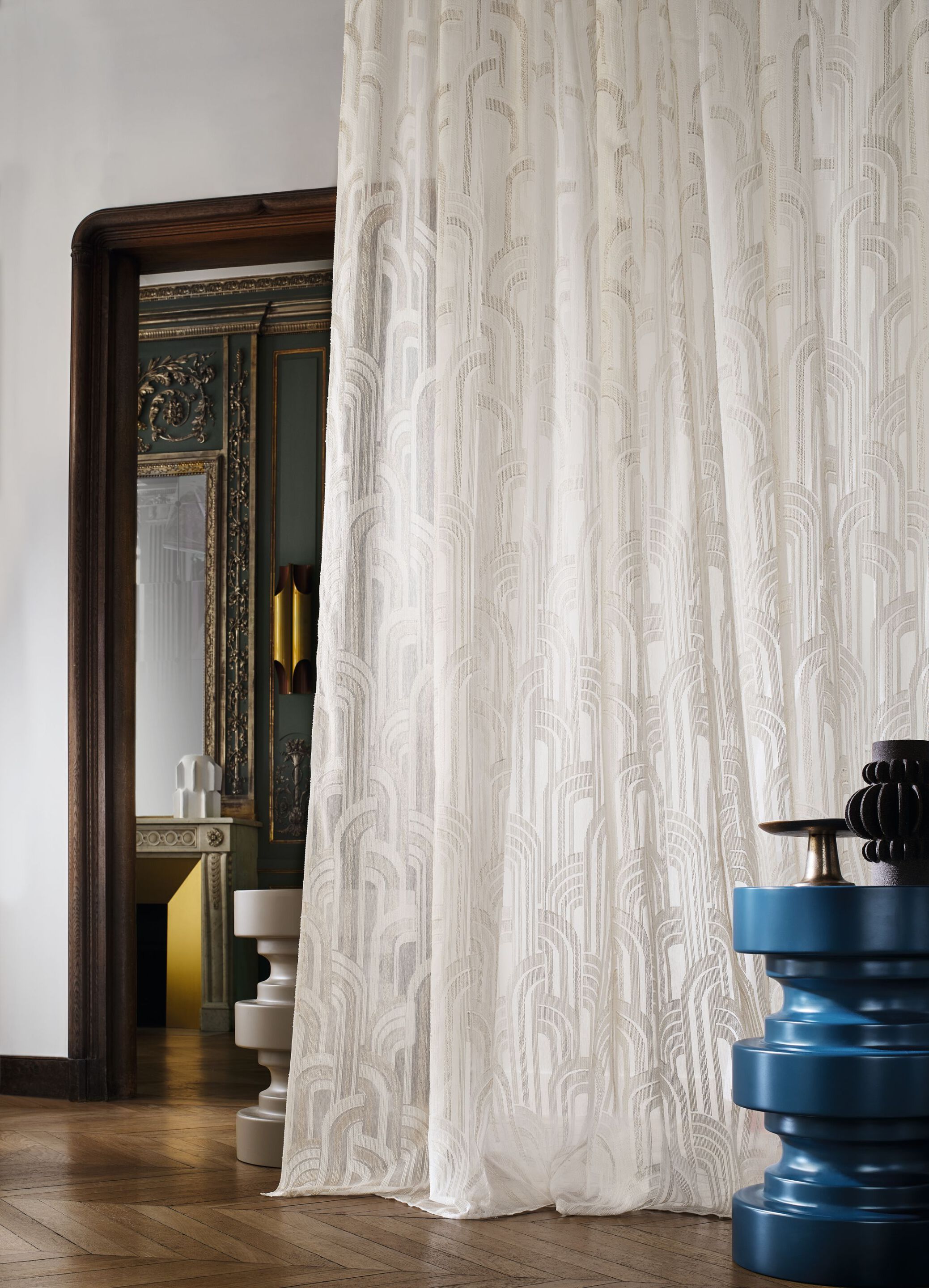 Ткань с графическим рисунком Casamance Galerie ARCH-00061795 - Вид №1