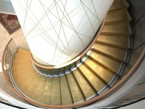 Siller Treppen П-образная самонесущая открытая лестница из металла с двойной конструкцией Cobra