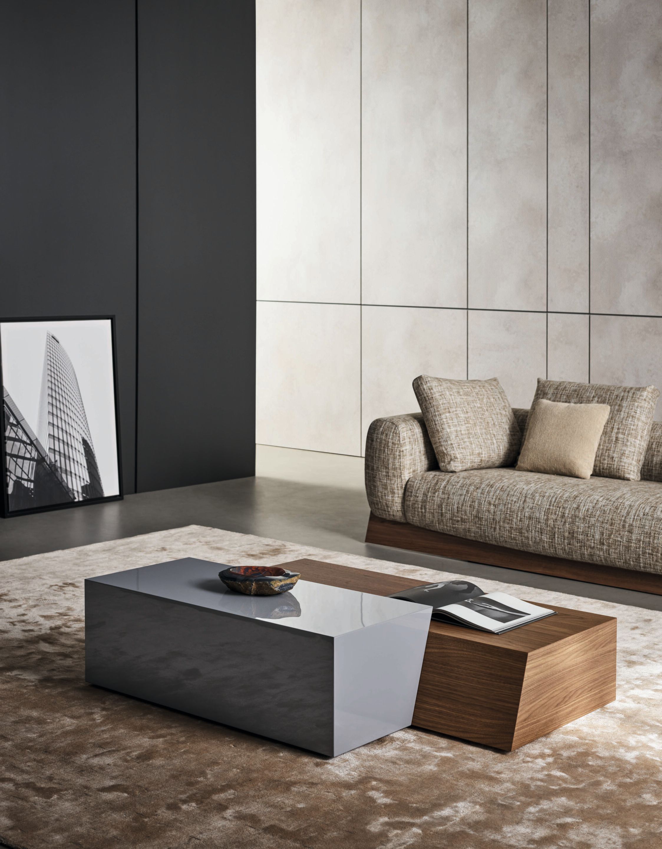 Низкий деревянный журнальный столик BONALDO LITOS ARCH-00094217 - Вид №1