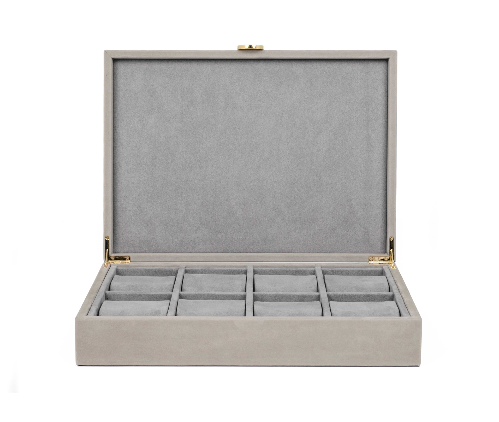 Коробка для часов Prestige - 35X25XH7 см / нубук-кожа_светло-серый Pinetti 00.1389.061.015 - Вид №1