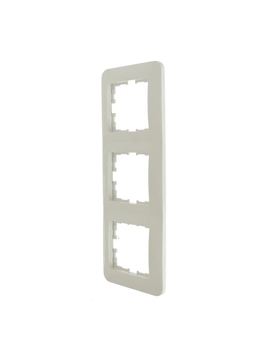 ASTI Рамка 3-ая вертикальная б/вст крем LEZARD 7081-0300-153 - Вид №3