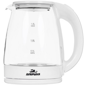 9213034 Электрочайник Добрыня DO-1254W белый