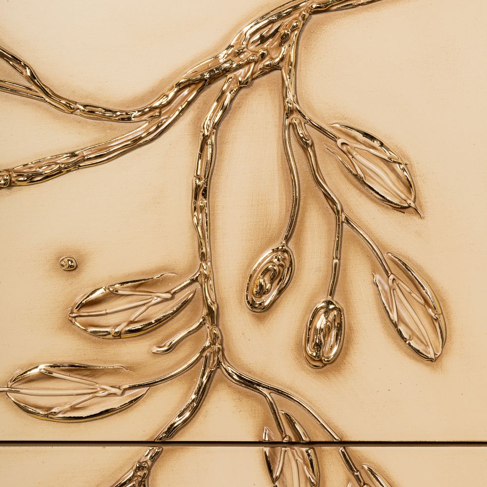 11629 Комод Oliva Branch Айвори Мраморное золото BOGACHO 4627196597433 - Вид №6