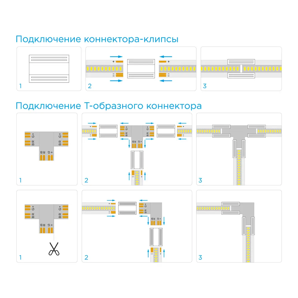 Коннекторы APEYRON для светодиодных лент 24В с клипсами 87978645 STLM-1344178 - Вид №3
