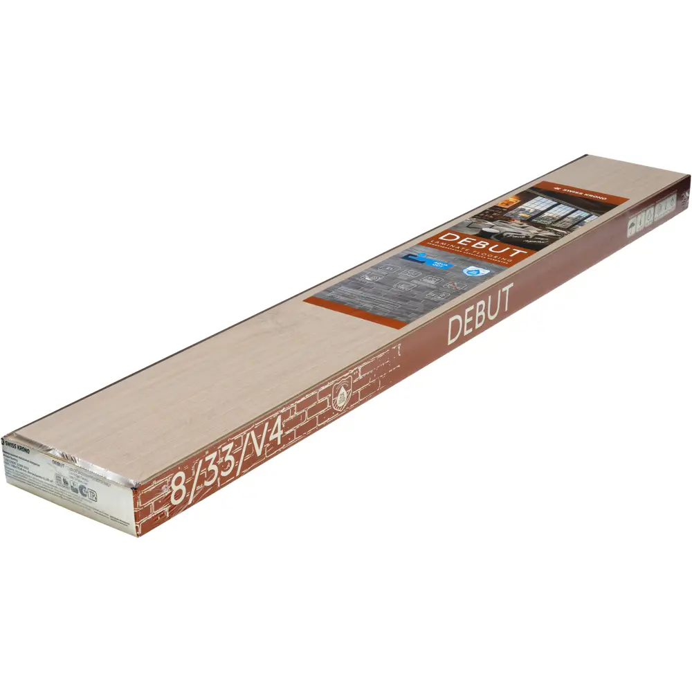Ламинат Debut Дуб Палера 33 класс толщина 8 мм с фаской 2.109 м² SWISS KRONO STLM-2068782 - Вид №8