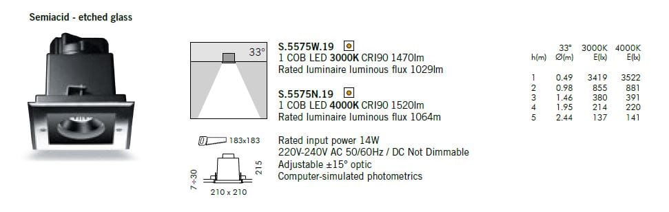Квадратный утопленный прожектор SIMES ARCH-00025215 - Вид №3