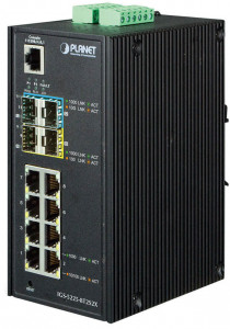 IGS-5225-8T2S2X Planet ip30 industrial l2+/l4 8-port 1000t + 2-port 100/1000x sfp + 2-port 10g sfp+ full managed switch (-40 to 75 c, dual redundant power input on 12~48vdc terminal block, dido) PLANET Technology Corporation