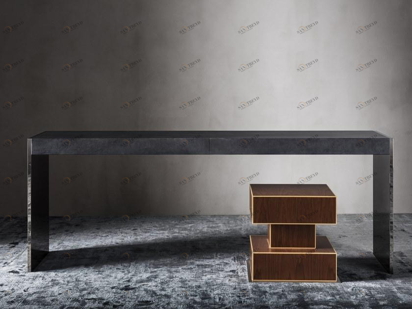 OAK Прямоугольная консоль из кожи Metronome sun-id-1475573