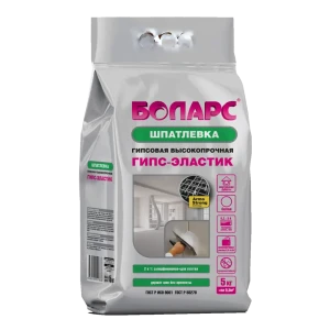 Шпаклевка для швов Боларс Гипс-Эластик гипсовая 5 кг