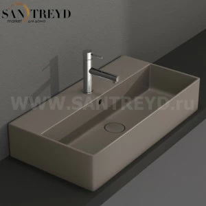 IN072CS Подвесная раковина настенная прямоугольная Ceramica Globo T-EDGE