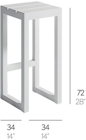 GANDIABLASCO Табурет садовый высокий Saler sun-id-1469858 - Вид №2