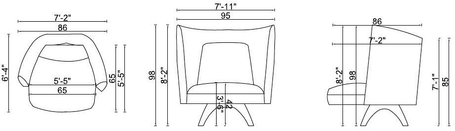 ENNE Кресло из ткани sun-id-1455151 - Вид №4