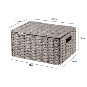 Кор плет с кр 31X23X15см св.сер Konsensa