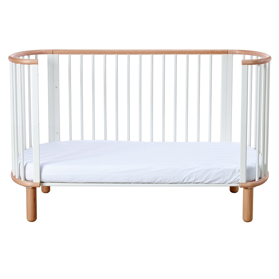 Кроватка Flexa Baby, белая с лакированными ножками, 88х145х75 см 801780195 - Вид №11