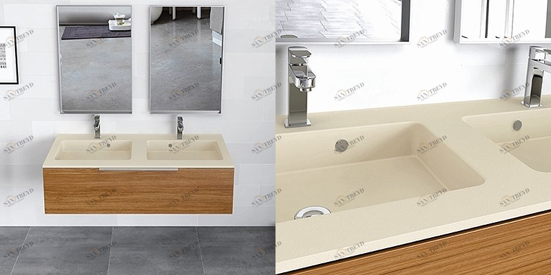 РАКОВИНА НАКЛАДНАЯ ДЛЯ ДВОИХ PERSEO 120 СМ BIEGE McBath PERSEO120